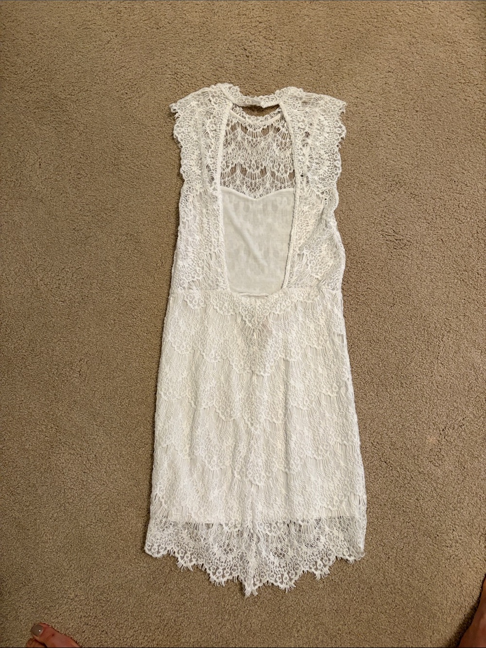 Free People Cream Backless Fringe Dress - Picture 4 of 4